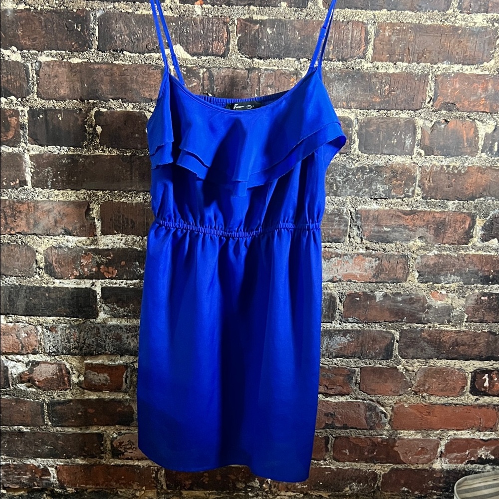 Forever 21 Royal Blue Ruffled Dress